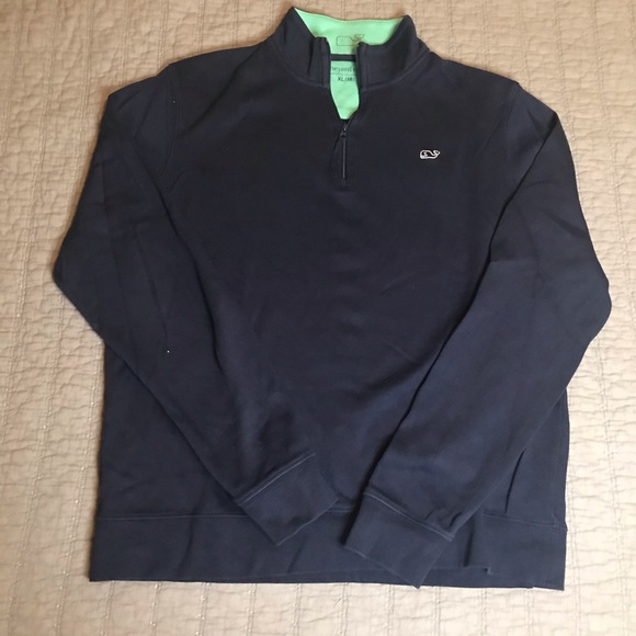 Vineyard Vines Other - Vineyard Vines Navy Quarter zip SIZE XL